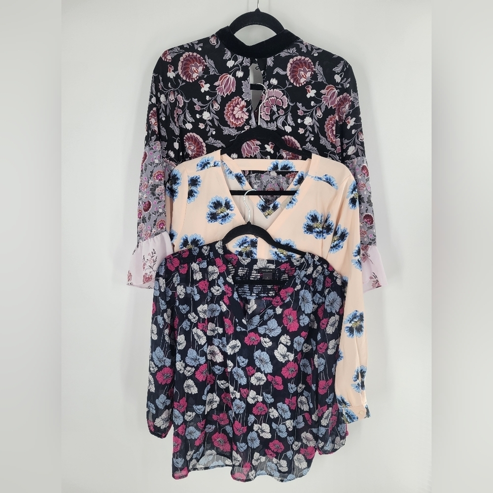 Ann Taylor‎ Loft Floral Blouse ( bundle of 3) Size S